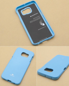 Силиконов гръб ТПУ MERCURY Jelly case за Samsung Galaxy Galaxy S6 edge G925 светло син